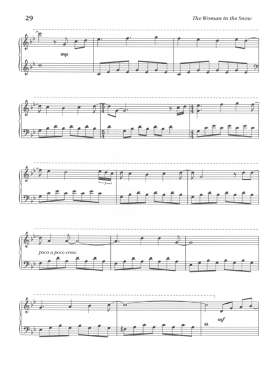 The Woman in the Snow Piano Solo scores gallery preview page 3