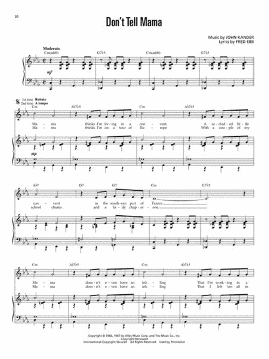 The Complete Cabaret Collection Piano, Vocal, Guitar scores gallery preview page 14
