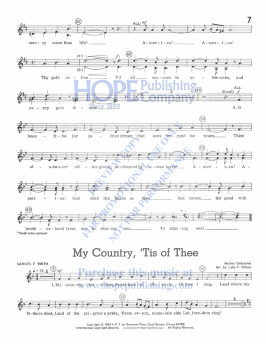My Country My Country Unison Choir scores gallery preview page 8