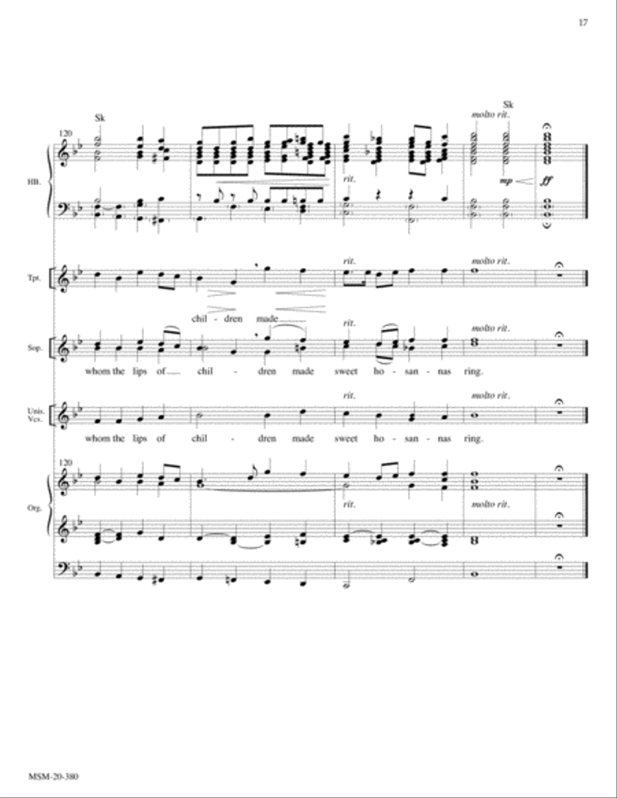All Glory, Laud, and Honor Choir scores gallery preview page 8
