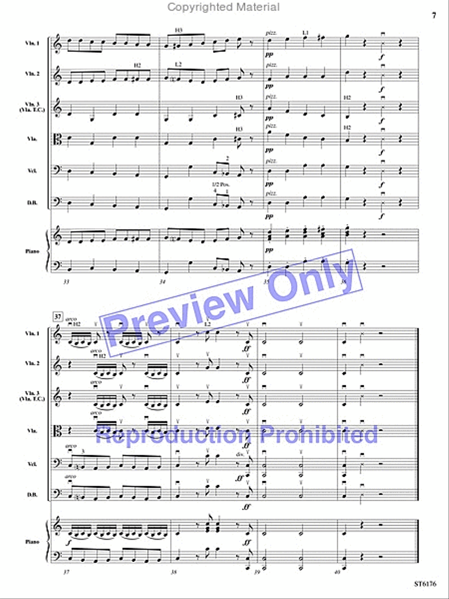 March of the Mouse Battalion String Orchestra scores gallery preview page 6
