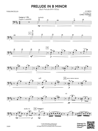 Book cover for Prelude in B Minor: Cello