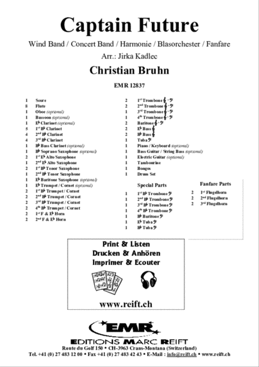 Captain Future Concert Band scores gallery preview page 2