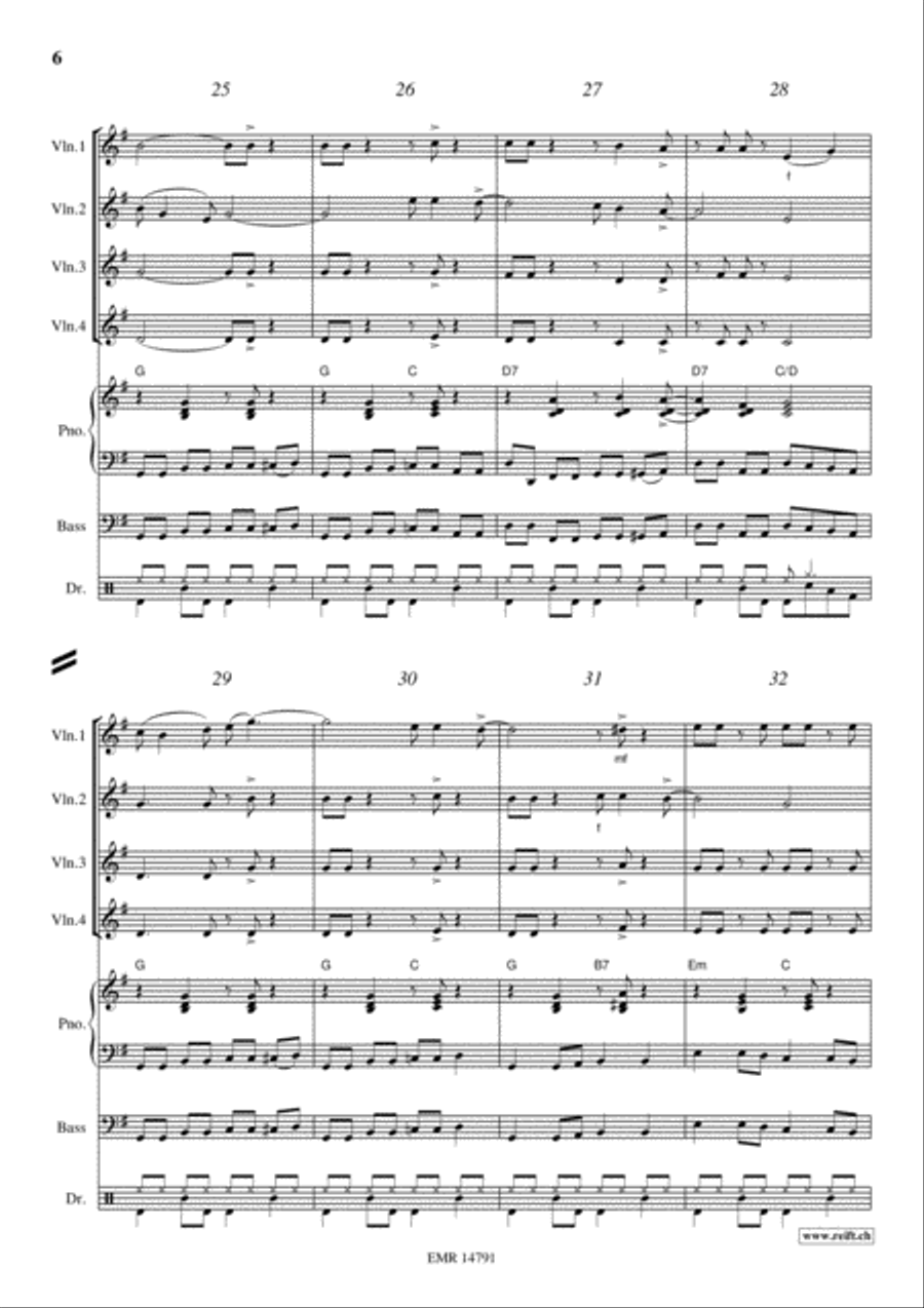Kumbaya Violin scores gallery preview page 6