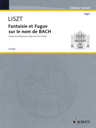 Book cover for Fantaisie and Fugue on the Name Bach