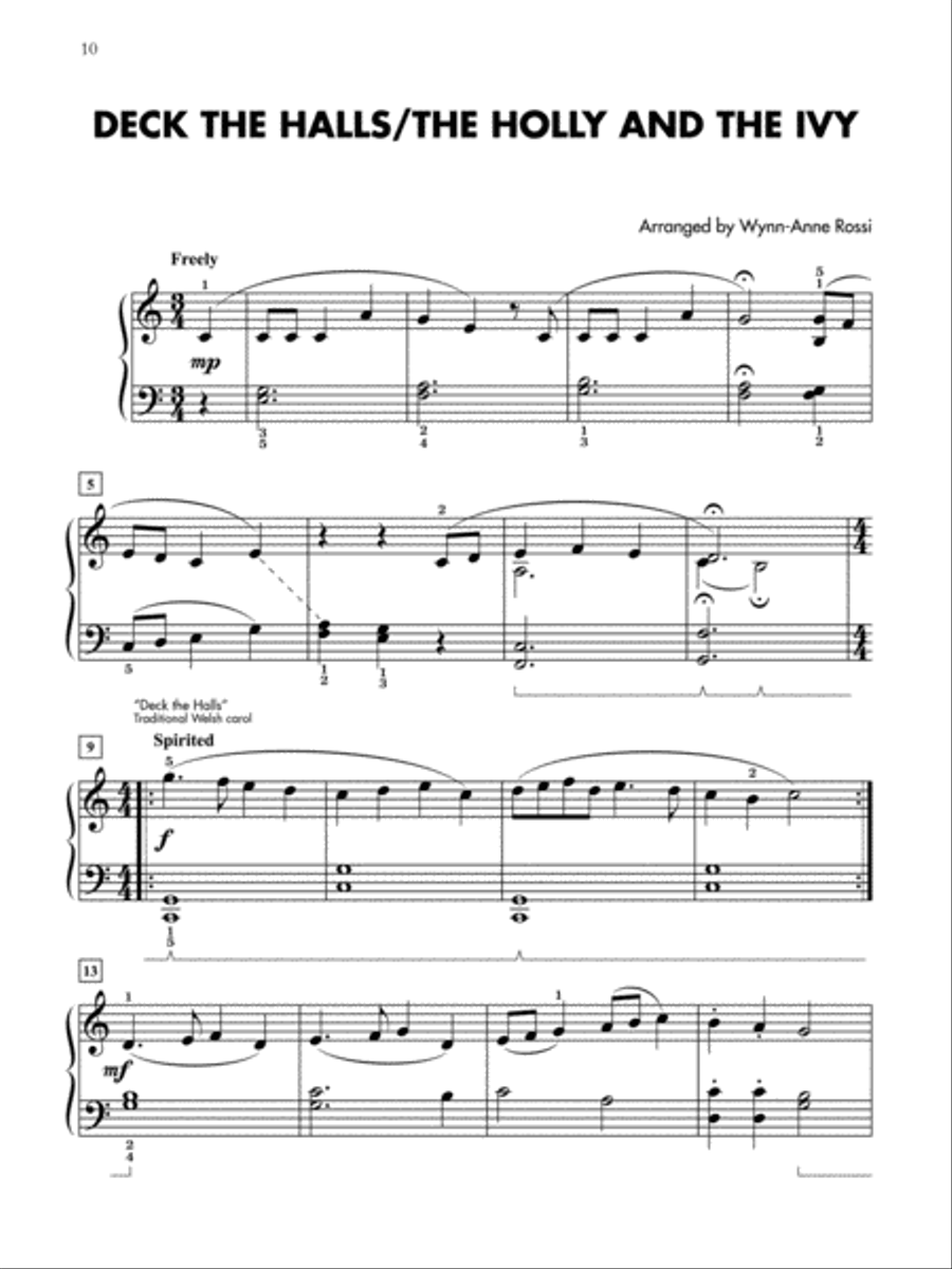 Christmas Medleys for Students, 1-3 (Value Pack) Piano Method scores gallery preview page 3