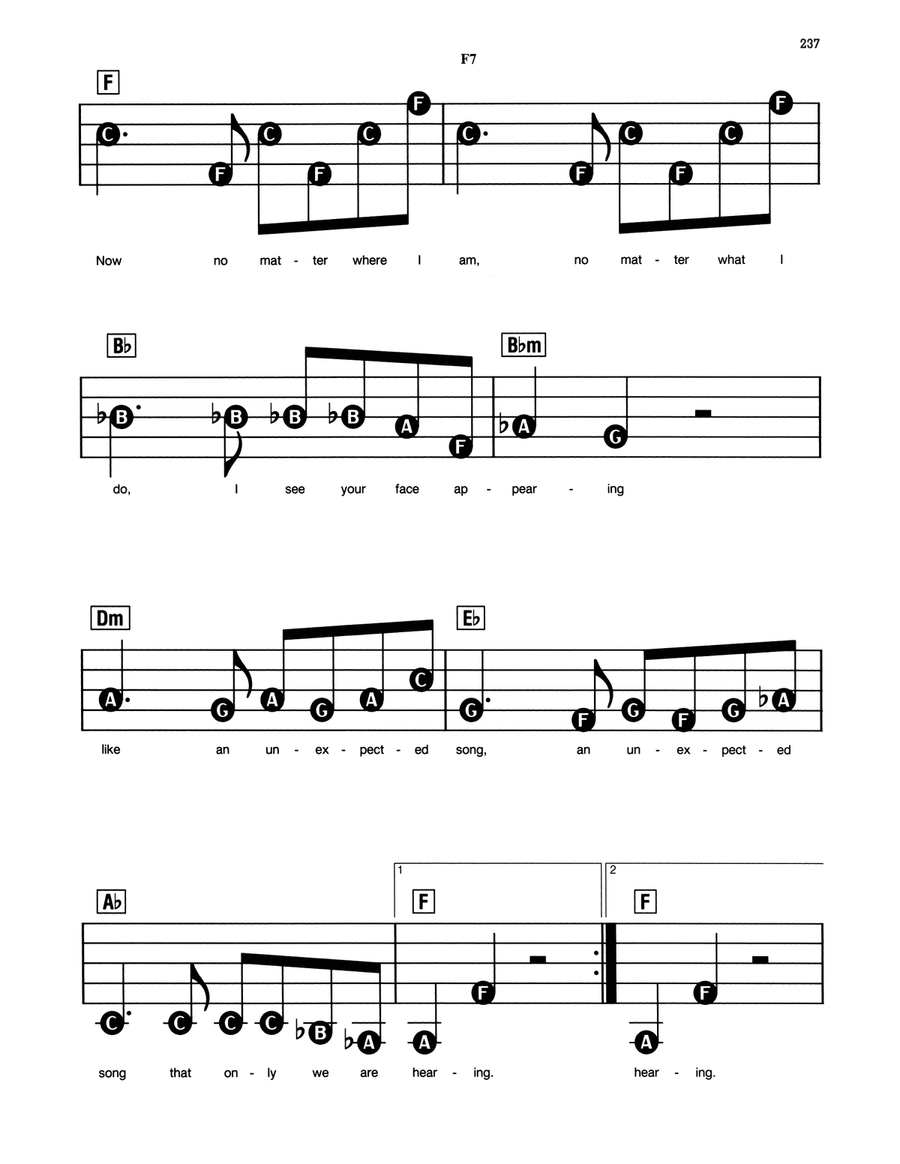 Unexpected Song (from Song & Dance) Electronic Keyboard scores gallery preview page 2