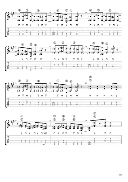 One Way Boogie (Solo Guitar Tablature) image number null