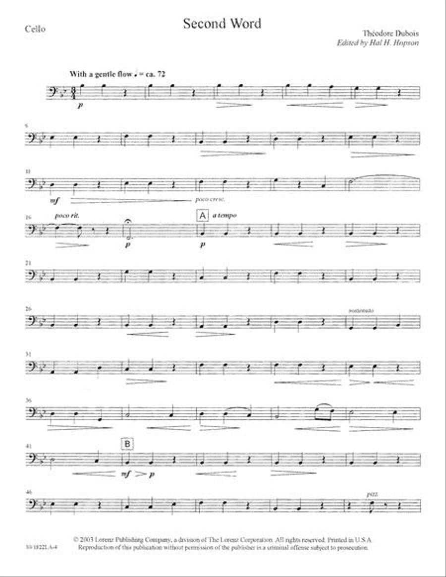 The Seven Last Words of Christ - Cello Choir scores gallery preview page 5