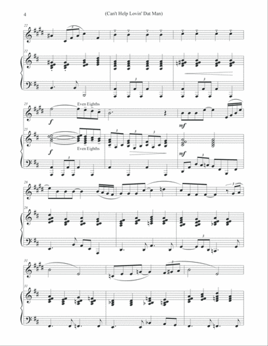 Can't Help Lovin' Dat Man Trumpet Solo scores gallery preview page 4