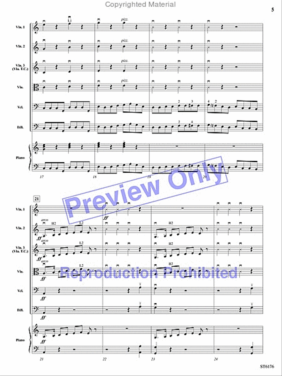 March of the Mouse Battalion String Orchestra scores gallery preview page 4