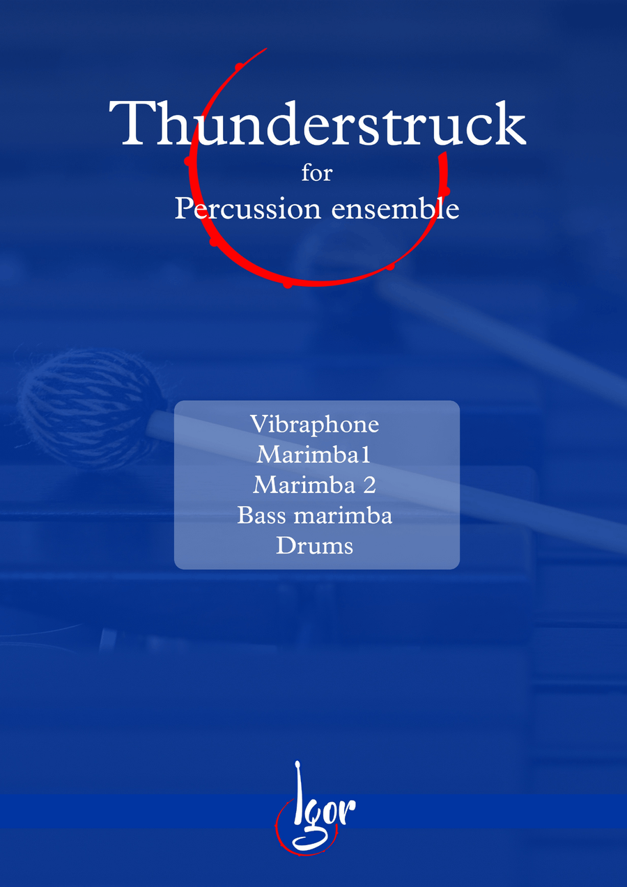 Thunderstruck Percussion Ensemble scores gallery preview page 1