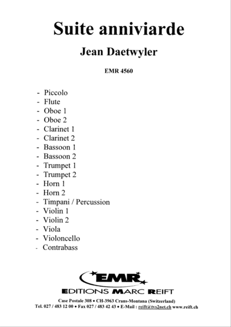 Suite Anniviarde Orchestra scores gallery preview page 2