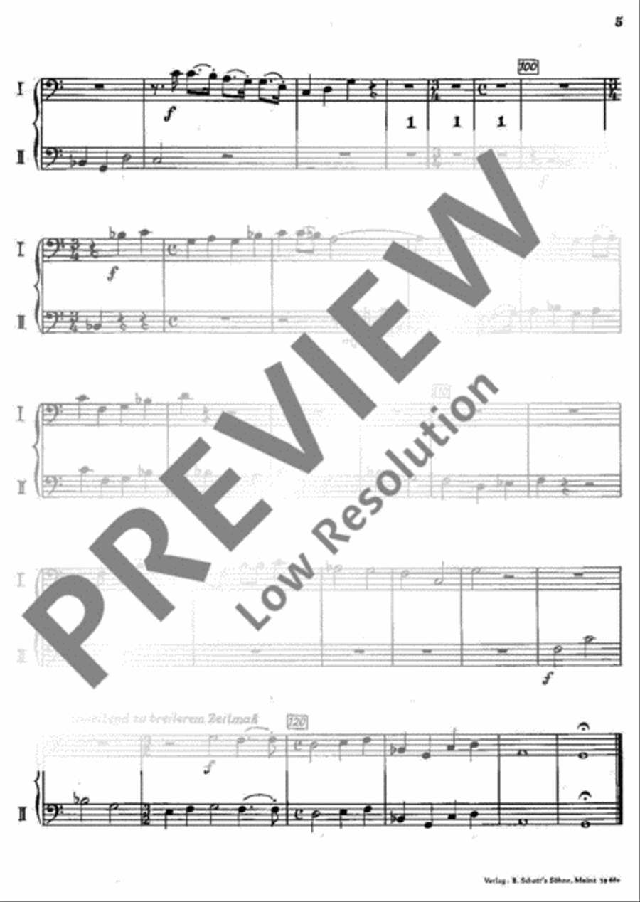 Festliche Musik Double Bass scores gallery preview page 5