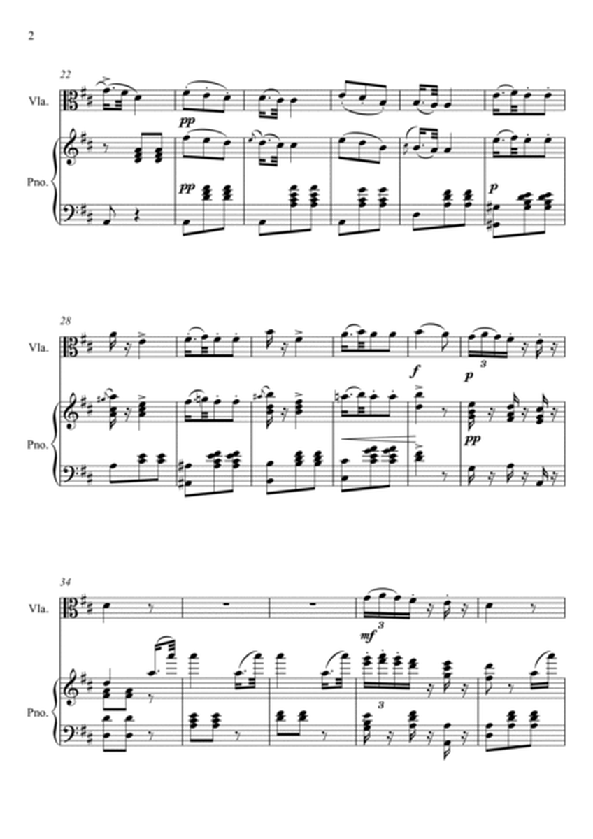 Giuseppe Verdi - La donna e mobile (Rigoletto) Viola Solo - D Key image number null