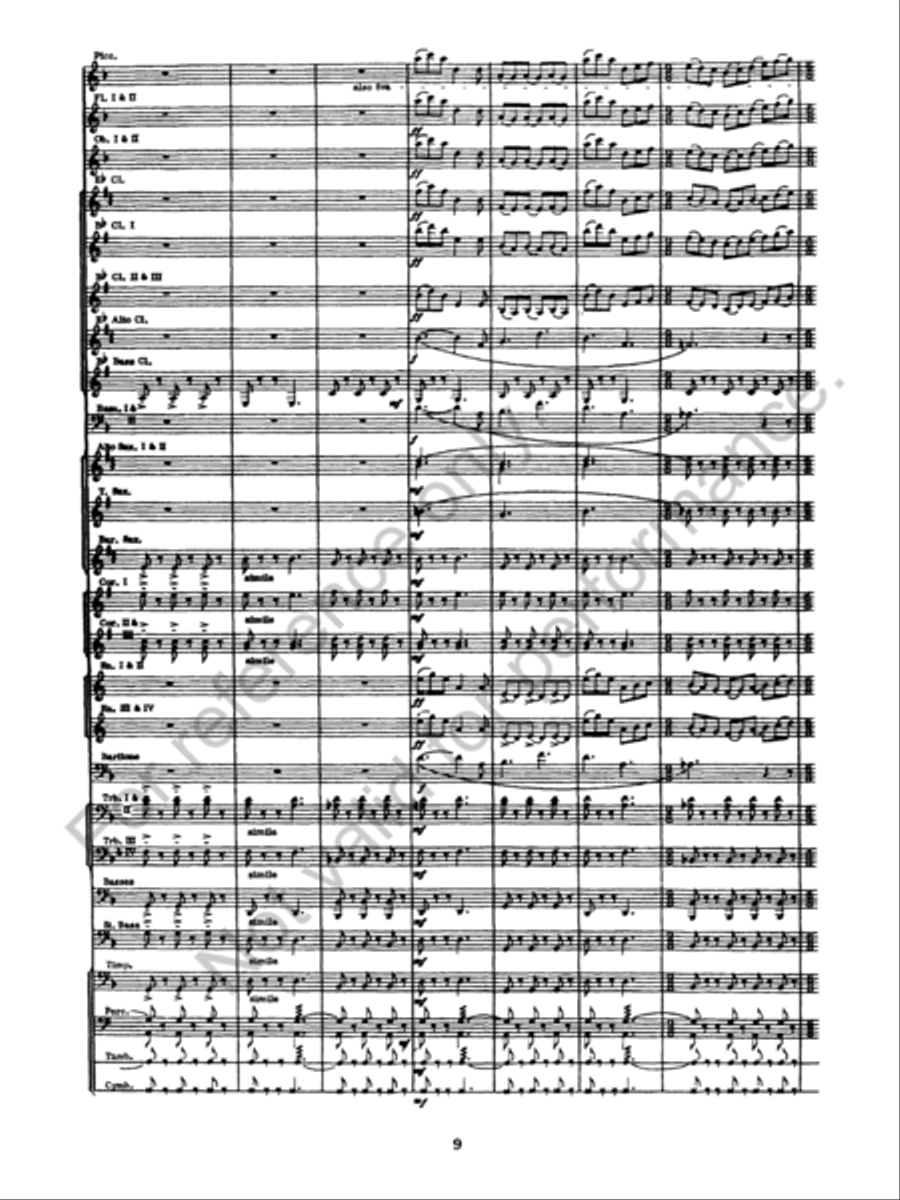 Incidental Suite Concert Band scores gallery preview page 10