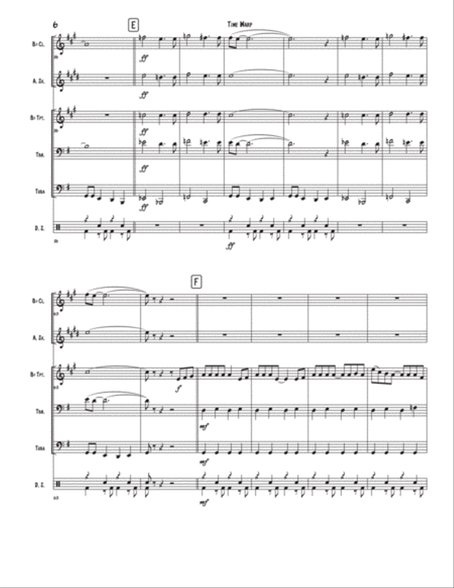 Time Warp Small Ensemble scores gallery preview page 6