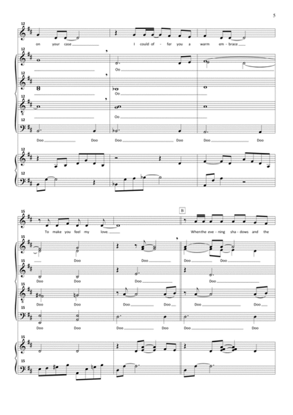 To Make You Feel My Love by Billy Joel Divisi - Digital Sheet Music