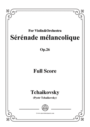 Book cover for Tchaikovsky-Sérénade mélancolique,Op.26,for Violin&Orchestra