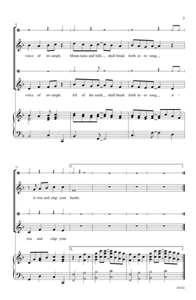 Arise and Clap Your Hands by Sally K. Albrecht Choir - Digital Sheet Music