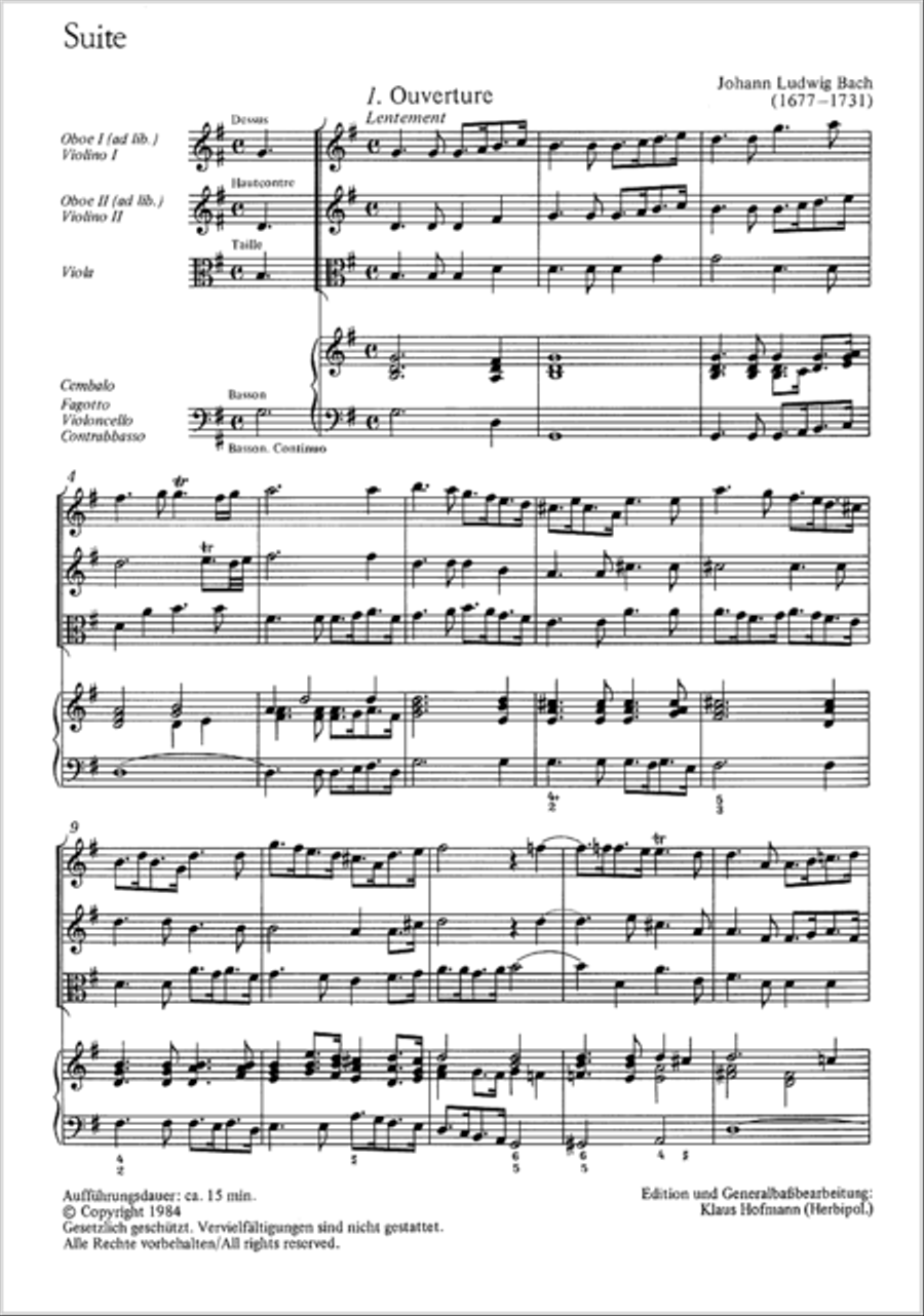 Suite in G major Oboe scores gallery preview page 2