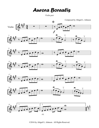 Aurora Borealis (Piano, Violin, and Cello)