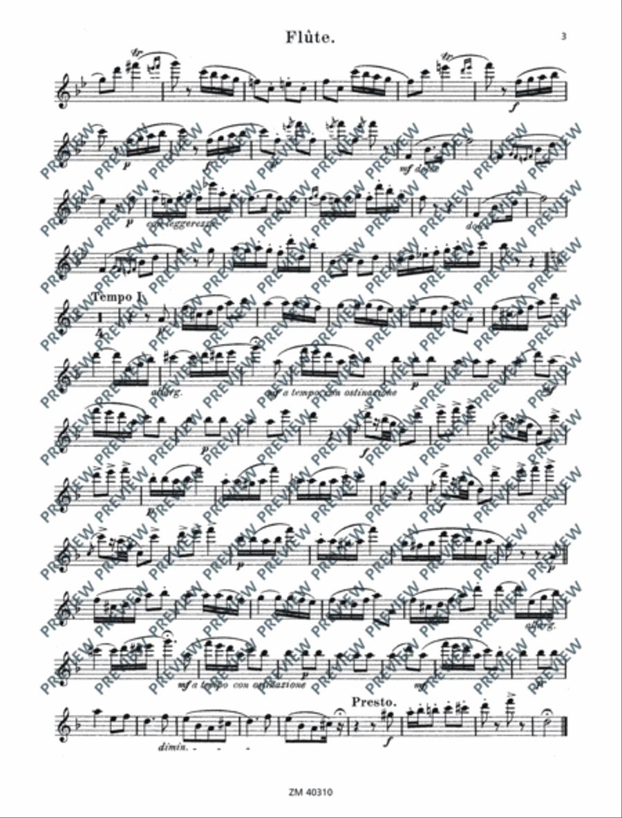 Danse des Pierrots (Polka) Flute Solo scores gallery preview page 12