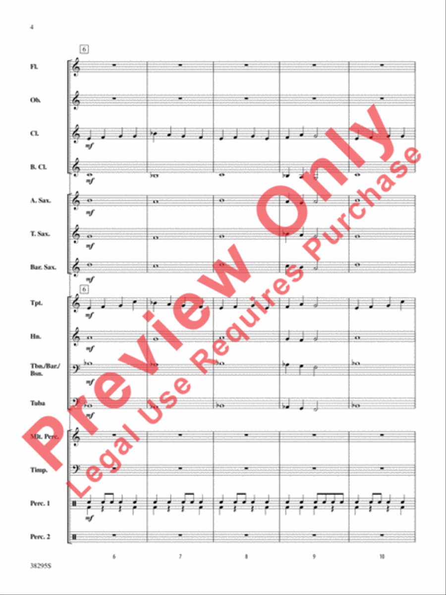 Planets in Motion Concert Band scores gallery preview page 4