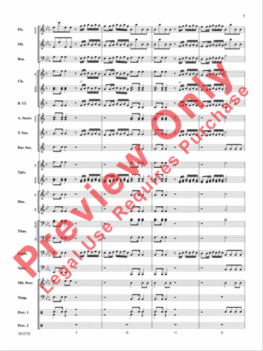 A Classic Christmas Concert Band scores gallery preview page 6