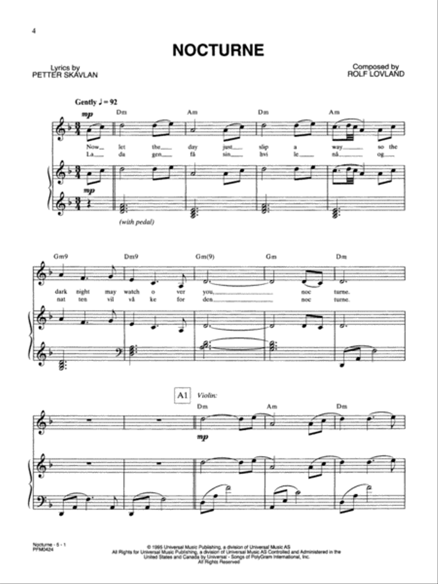 Secret Garden Collection Piano, Vocal, Guitar scores gallery preview page 4