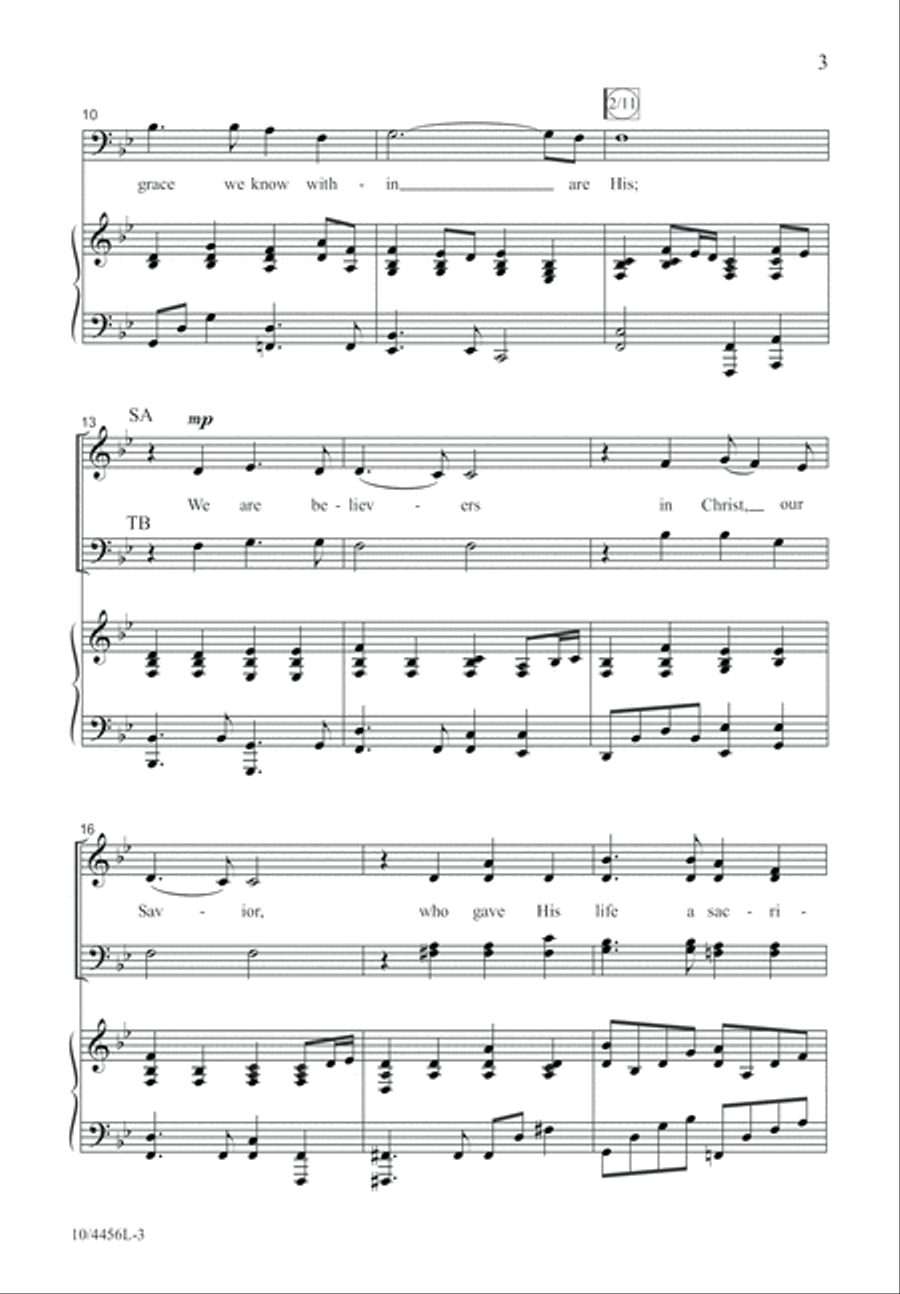 Our Faith in God Alone 4-Part scores gallery preview page 4