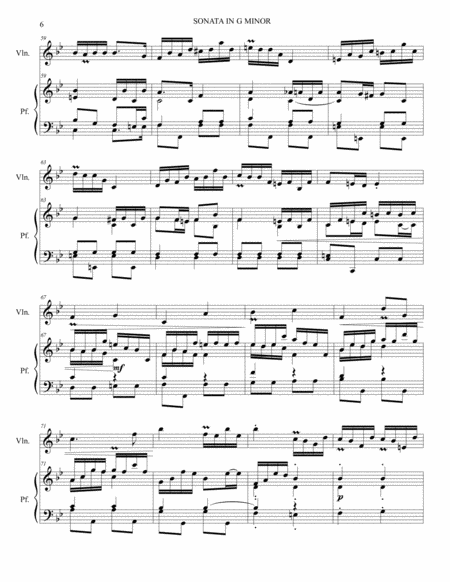 SONATA IN G MINOR - DEVIL'S TRILL - G. Tartini - Arr. for Violin and Piano - With Violin part image number null
