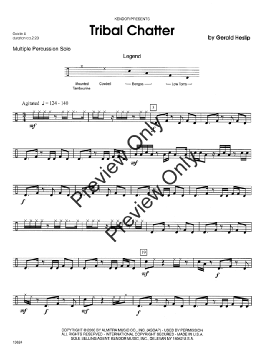 Tribal Chatter Percussion scores gallery preview page 2