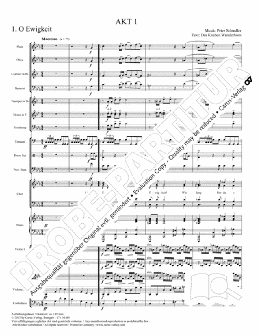 Sonne, Mond und Sterne 4-Part scores gallery preview page 12