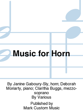 Book cover for Music for Horn