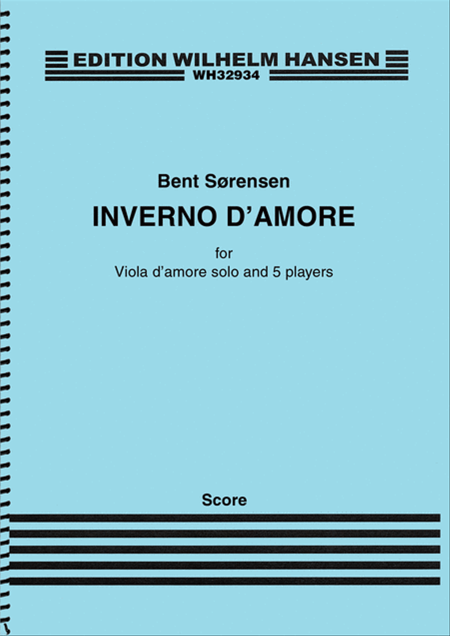 Inverno D'amore for Viola D'amore and Ensemble Cello scores gallery preview page 1