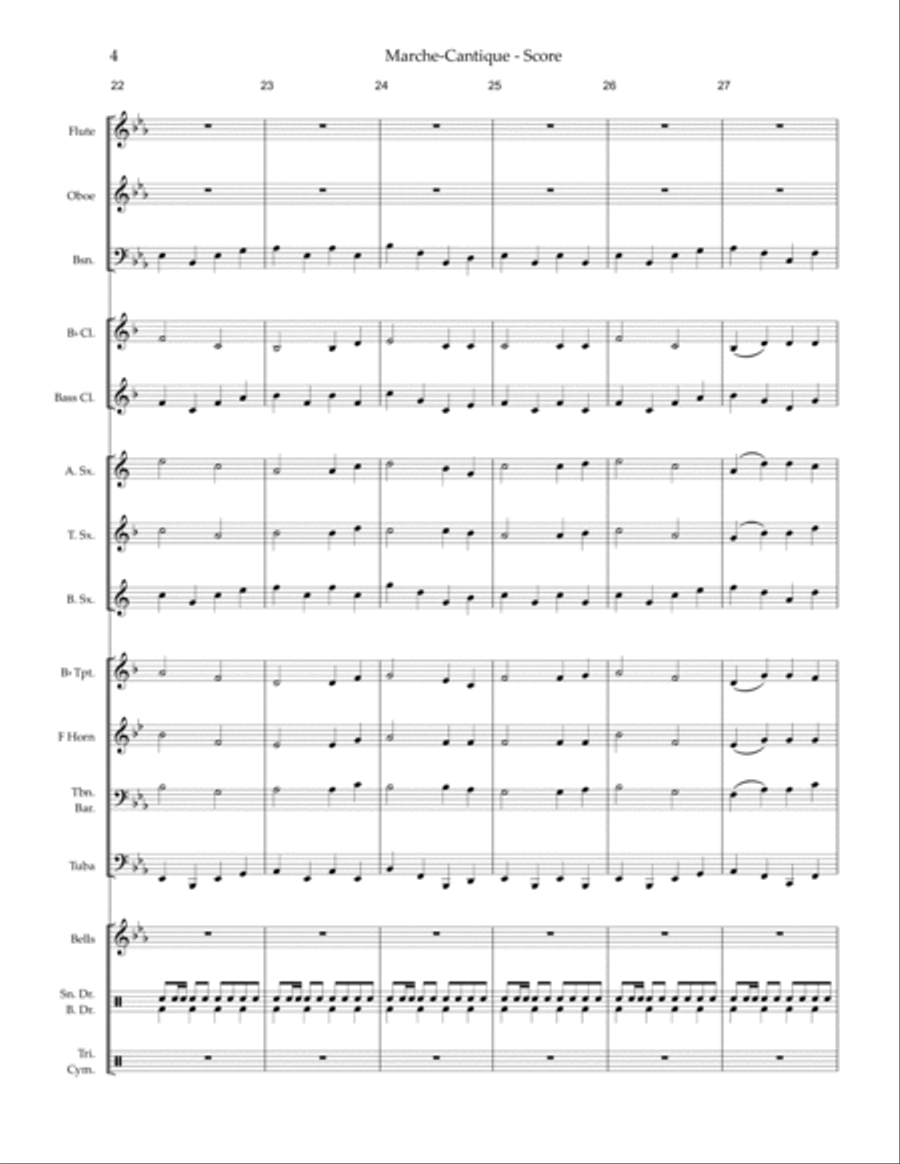 March-Cantique (a Marching-Song) — concert band image number null