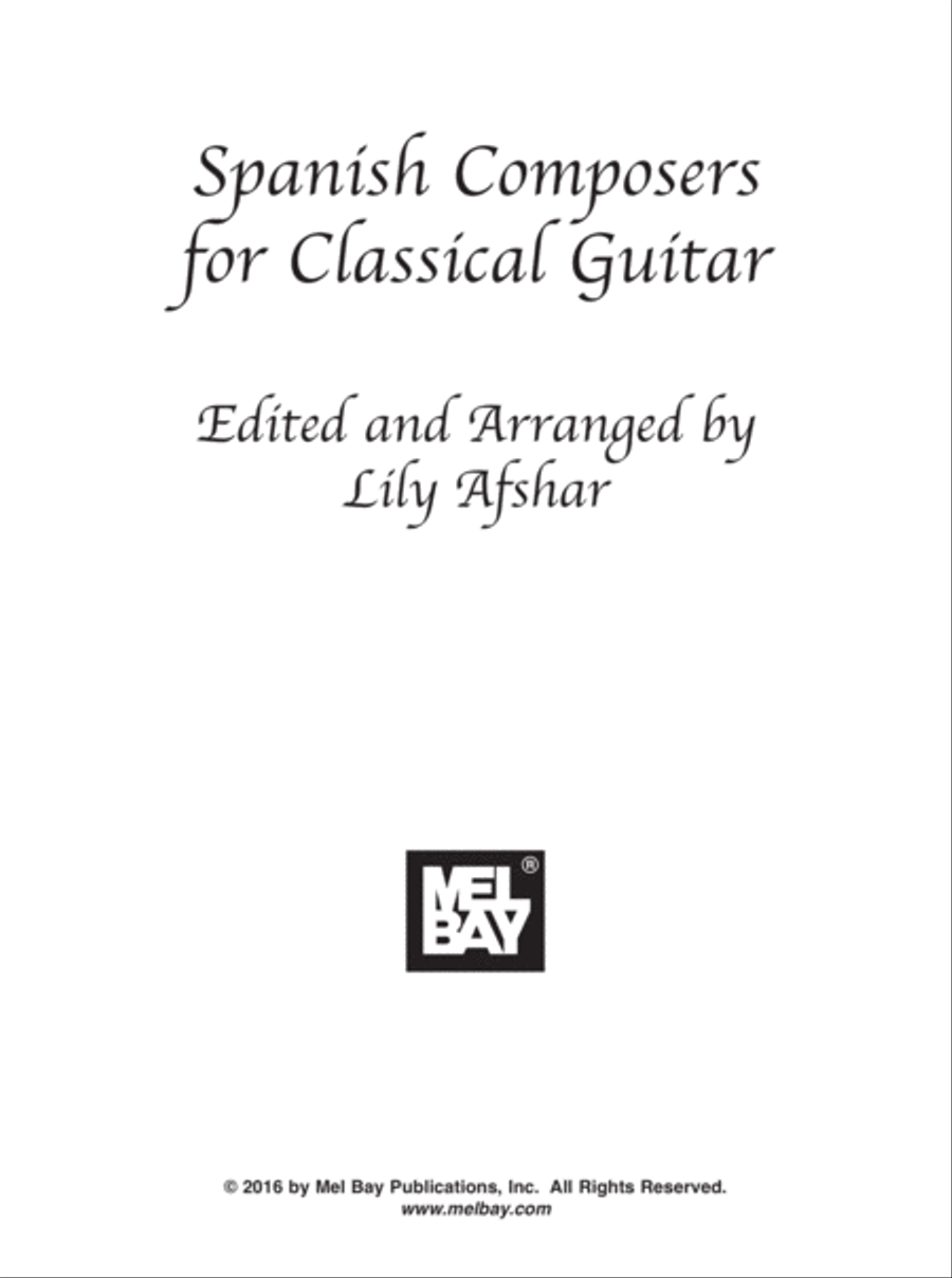 Spanish Composers for Classical Guitar Acoustic Guitar scores gallery preview page 2