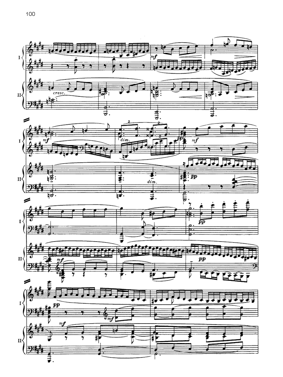 Suite No. 2, Opus 17 - III. Romance - Piano Duo (2 Pianos, 4 Hands) Piano Duet scores gallery preview page 6