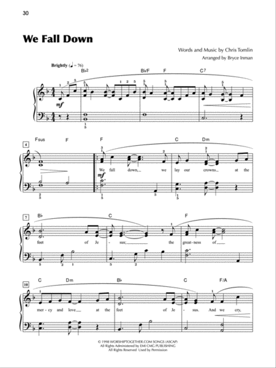 Popular Praise Popular Praise Easy Piano scores gallery preview page 5