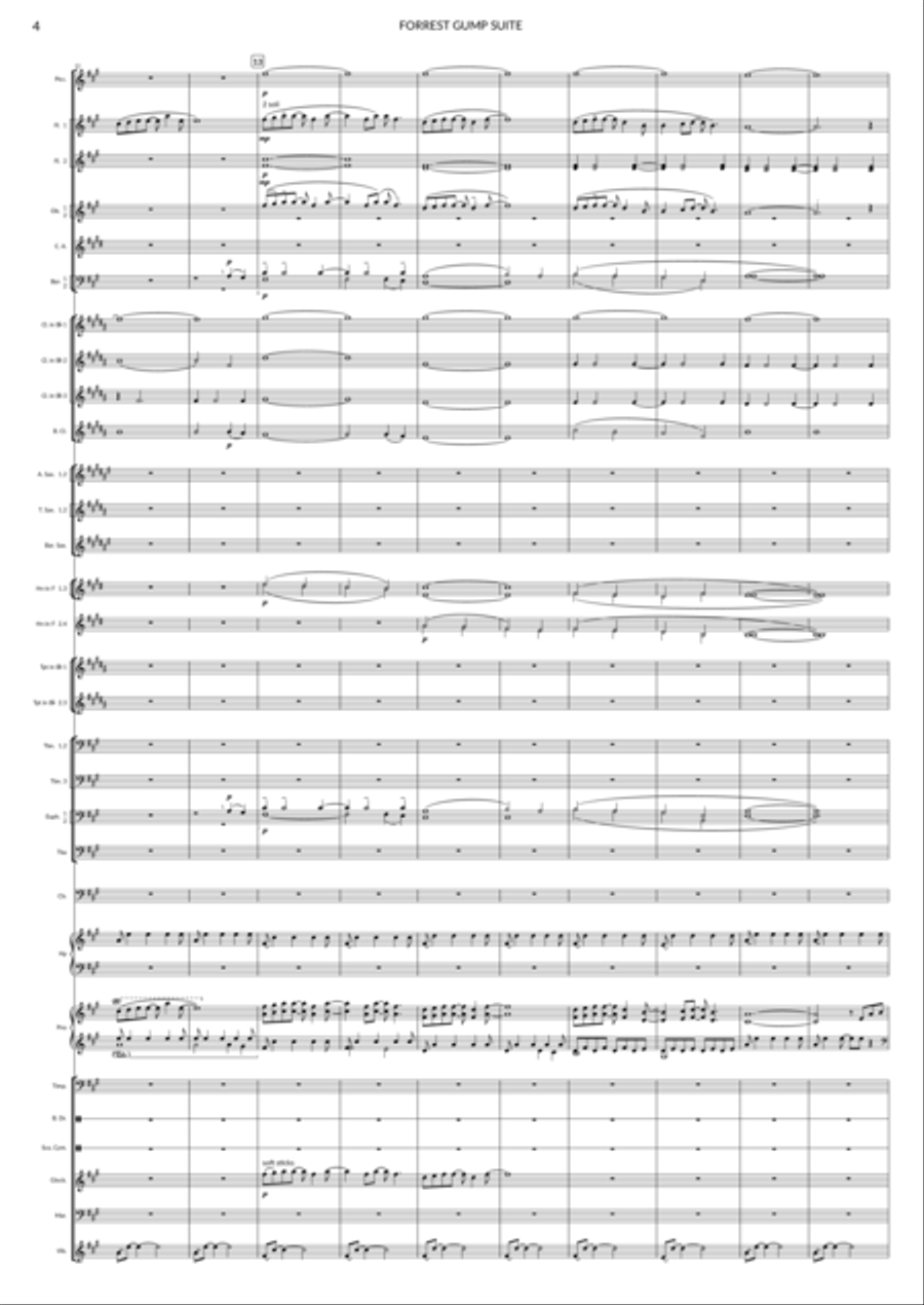 Forrest Gump Suite Concert Band scores gallery preview page 5