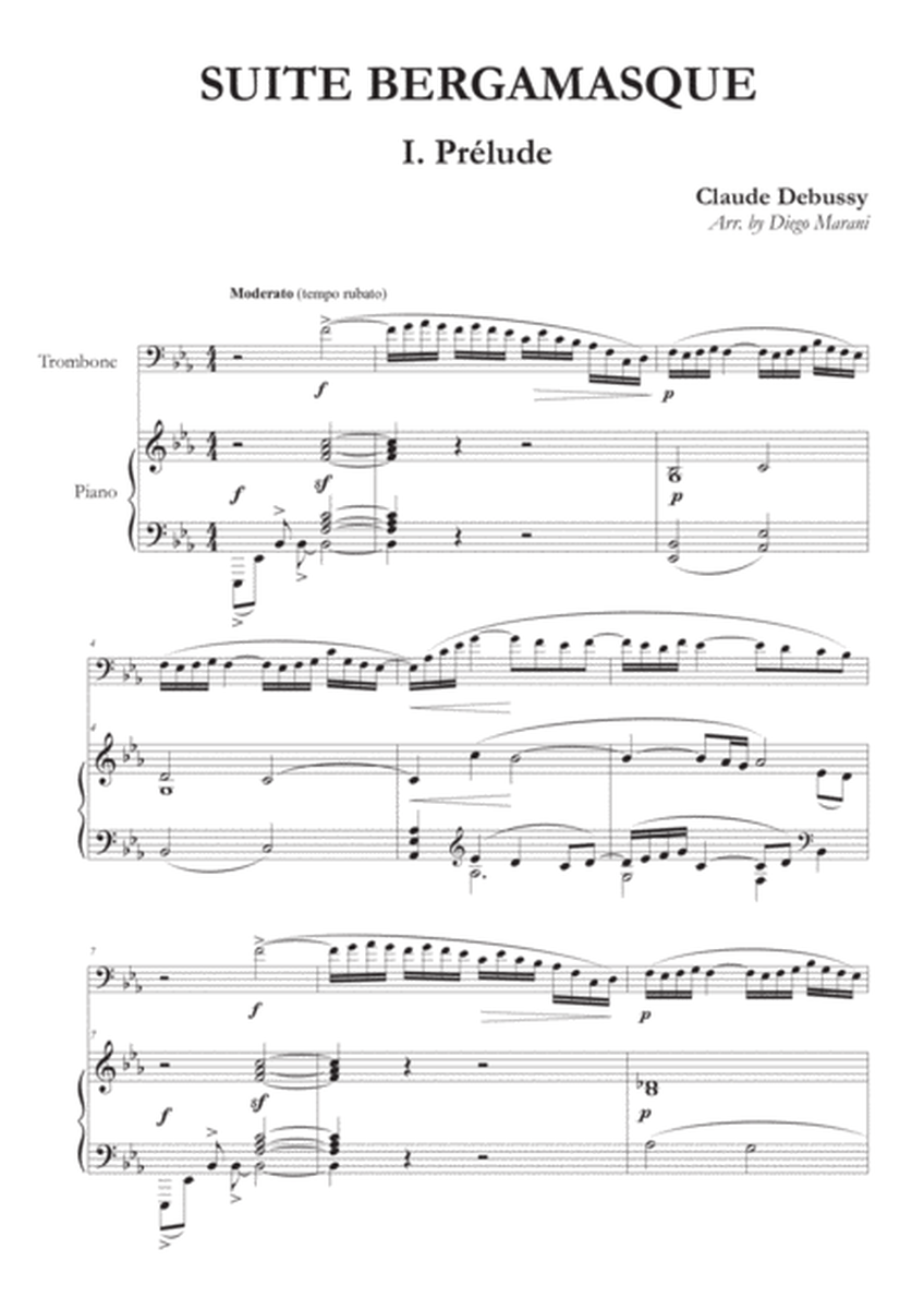 Prelude from "Suite Bergamasque" for Trombone and Piano image number null