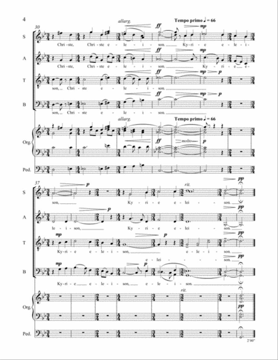 Missa Brevis 4-Part scores gallery preview page 4