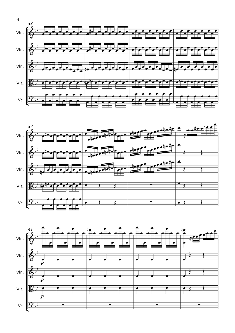 Summer (Four Seasons) - String Quartet String Quartet scores gallery preview page 4