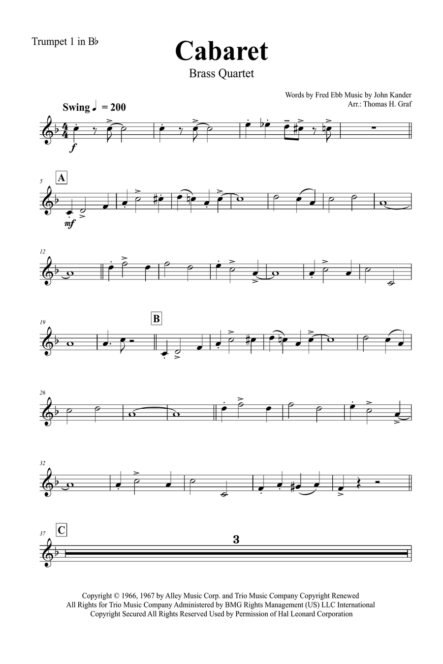 Cabaret Brass Quartet scores gallery preview page 5
