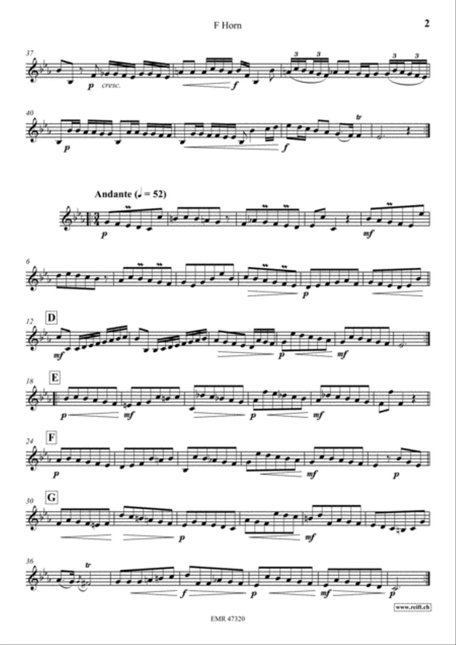 Concerto Ab Major Horn scores gallery preview page 3