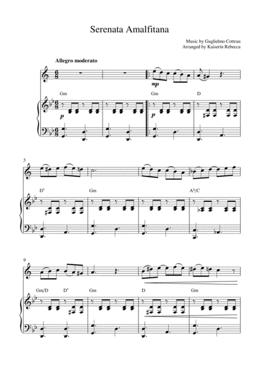 Serenata Amalfitana (Serenade of Amalfi) (Bb trumpet solo and piano accompaniment) image number null