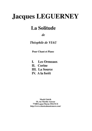 Book cover for Jacques Leguerney: La Solitude for medium voice and piano