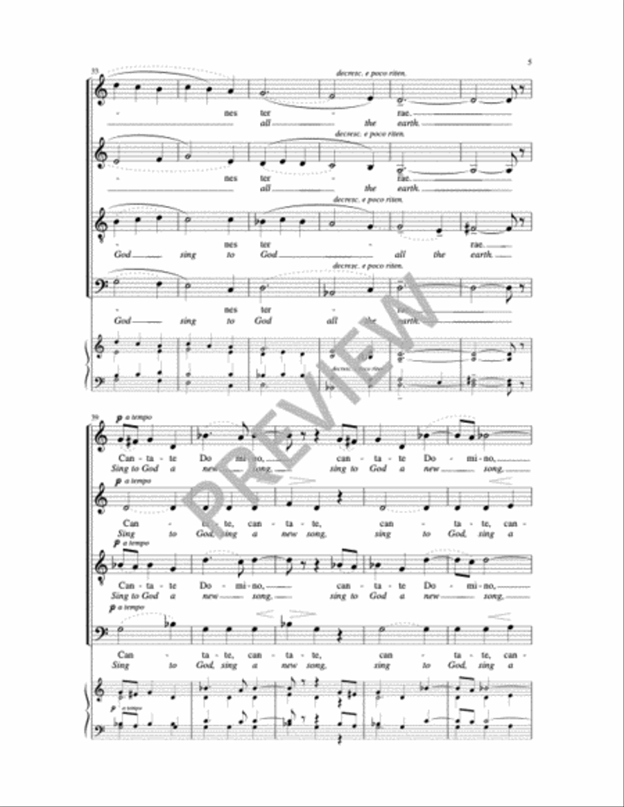 Cantate Domino Cantate Domino Choir scores gallery preview page 13