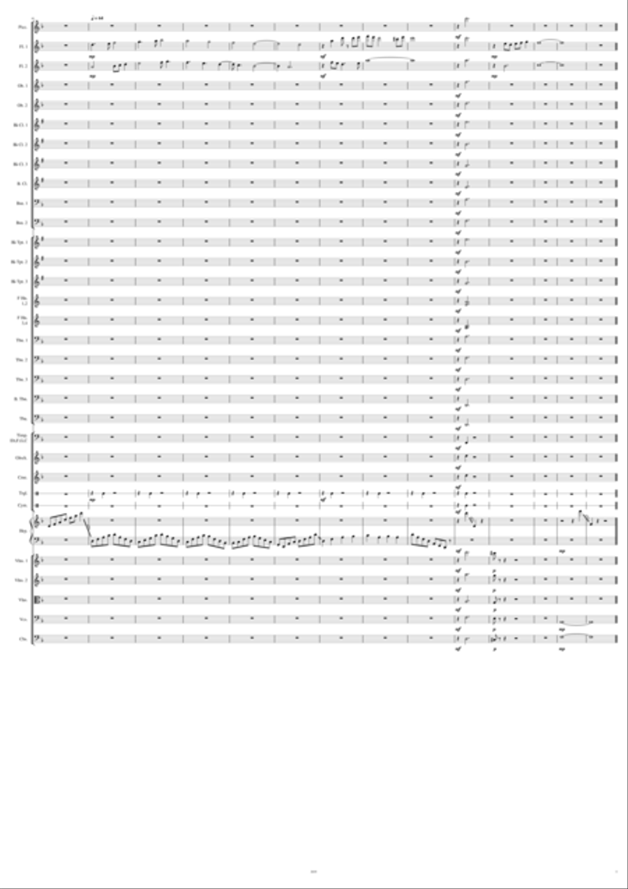 Palace of the Sorceress Full Orchestra scores gallery preview page 5
